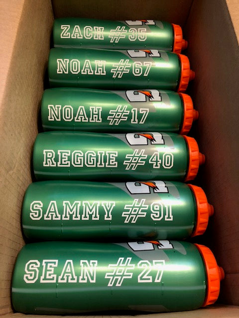 Gatorade Personalized Sports Bottle 32 oz WHITE FONT