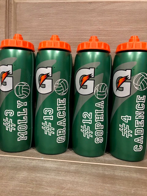Gatorade Personalized Sports Bottle 32 oz WHITE FONT