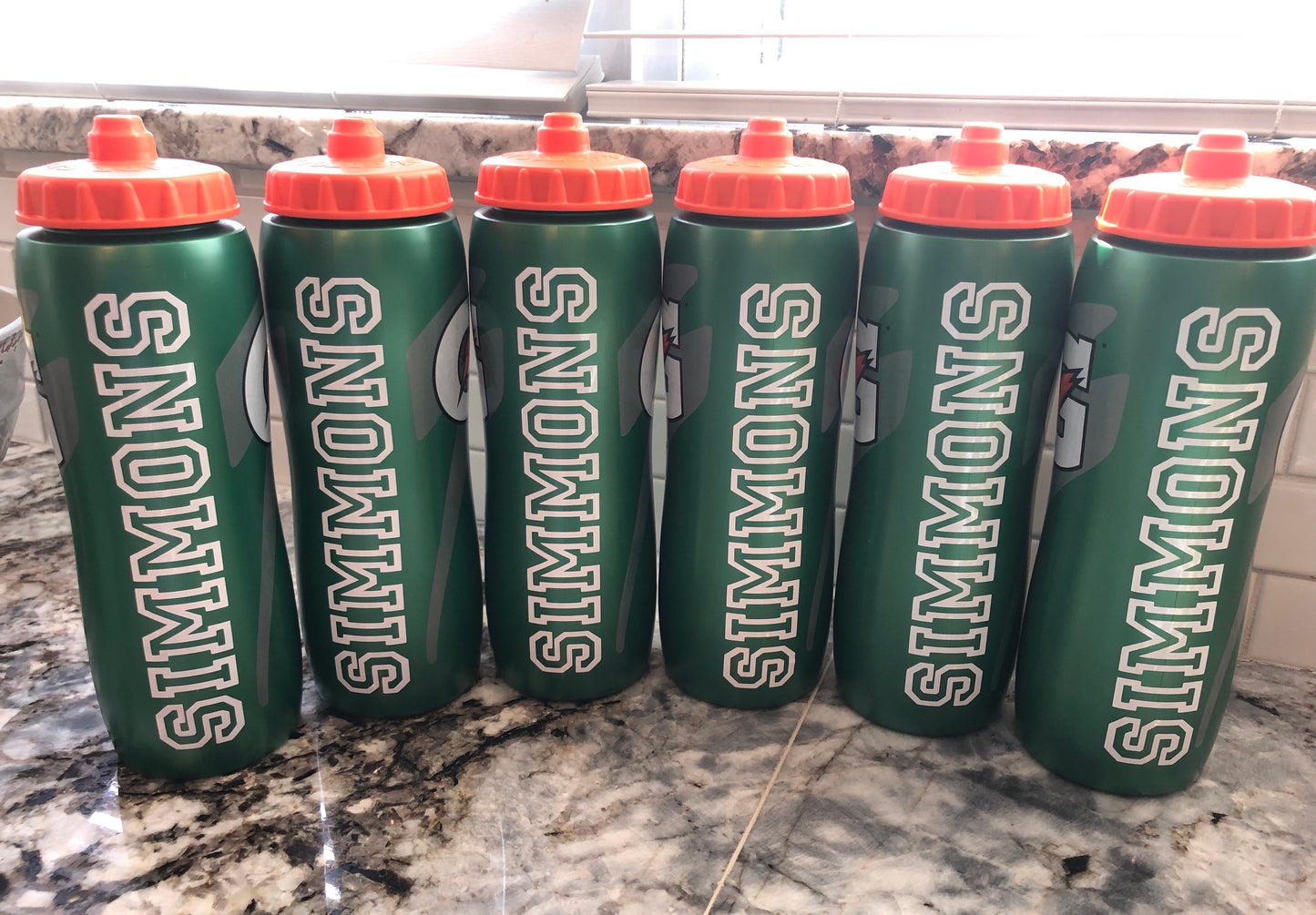 Gatorade Personalized Sports Bottle 32 oz WHITE FONT