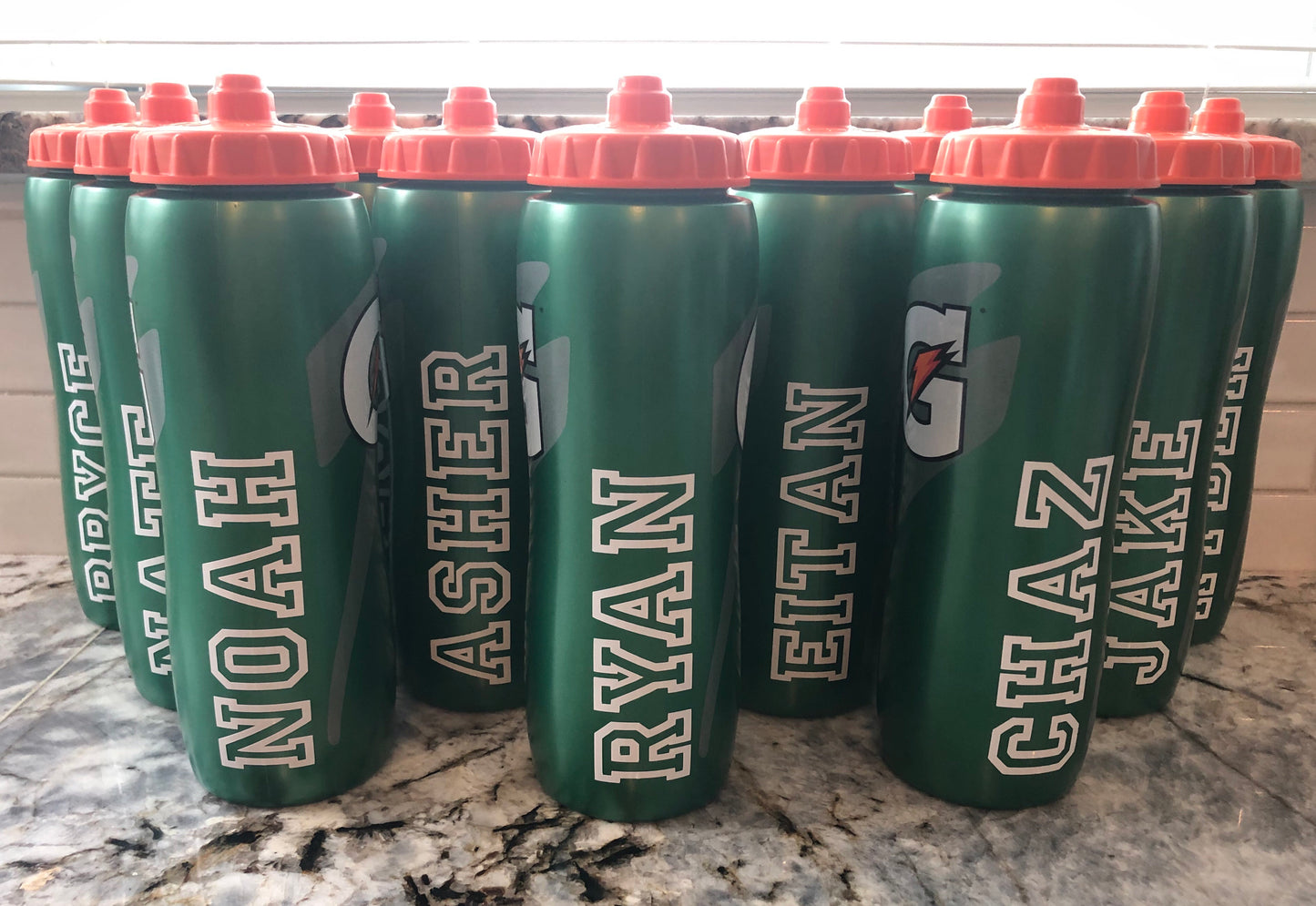 Gatorade Personalized Sports Bottle 32 oz WHITE FONT