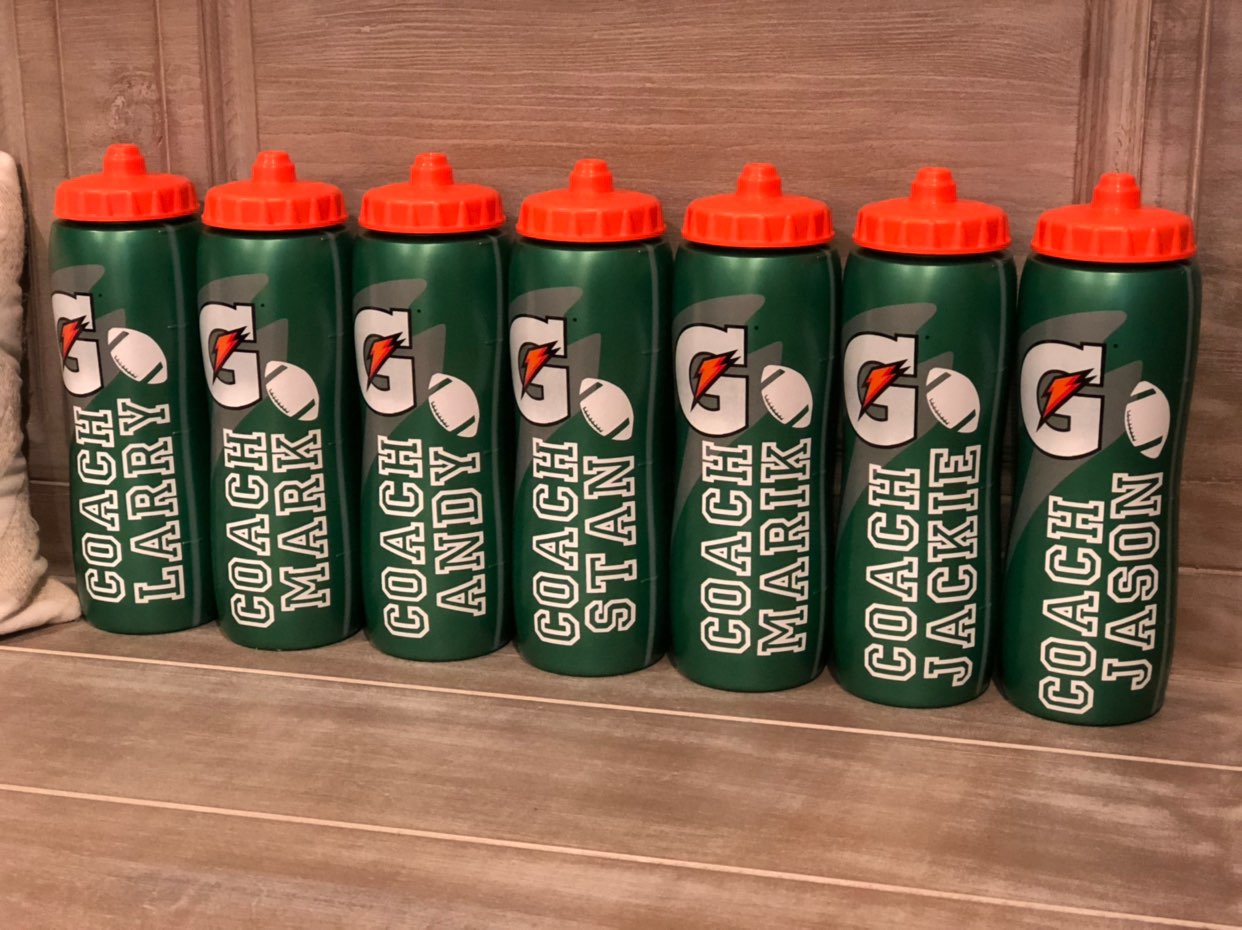 Gatorade Personalized Sports Bottle 32 oz WHITE FONT