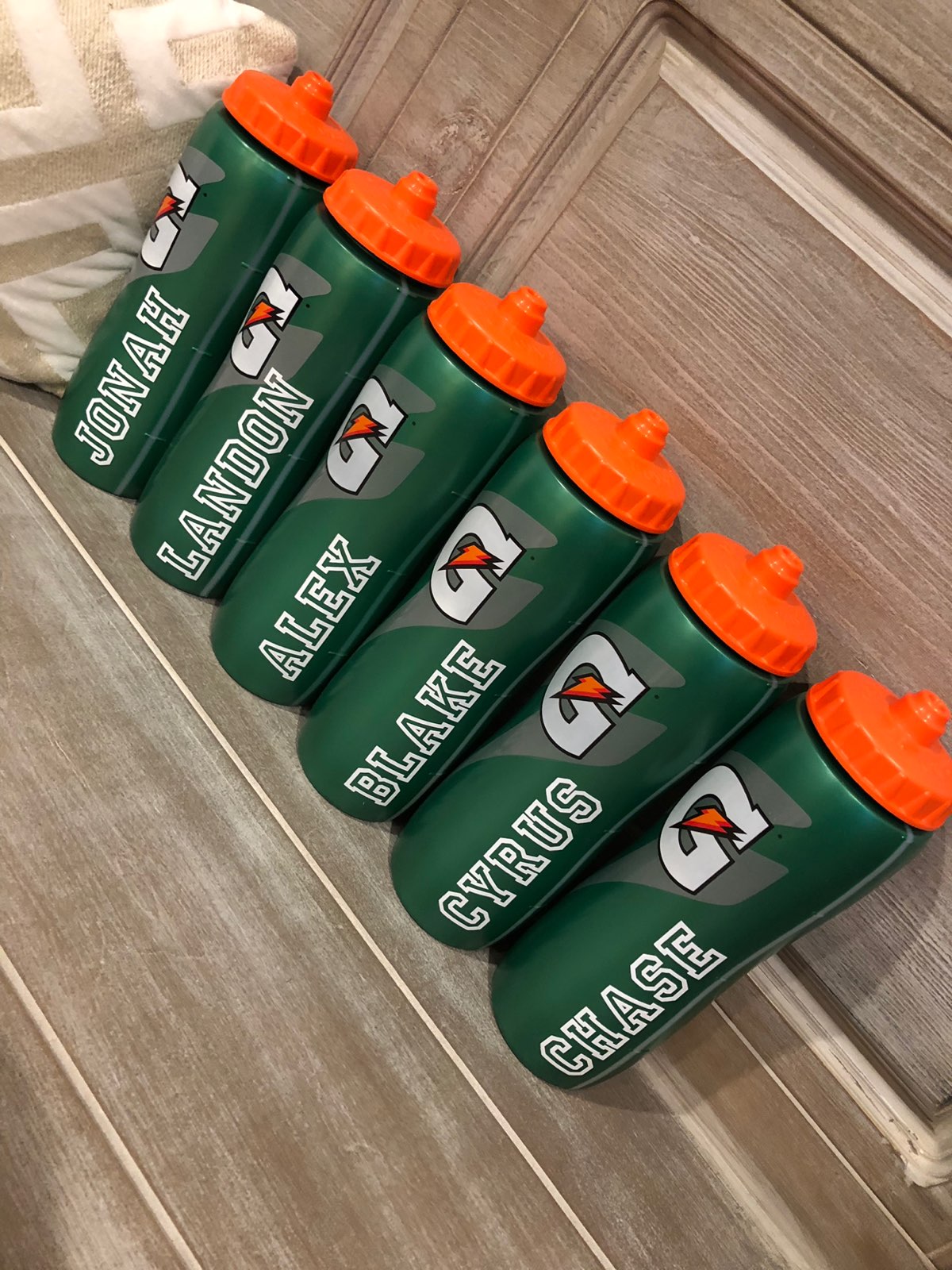 Gatorade Personalized Sports Bottle 32 oz WHITE FONT