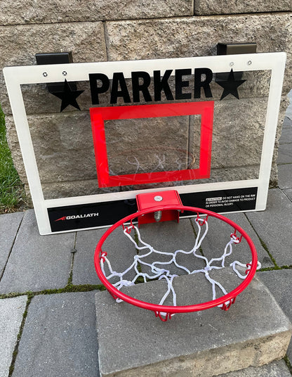 Over door basketball hoop and ball - custom