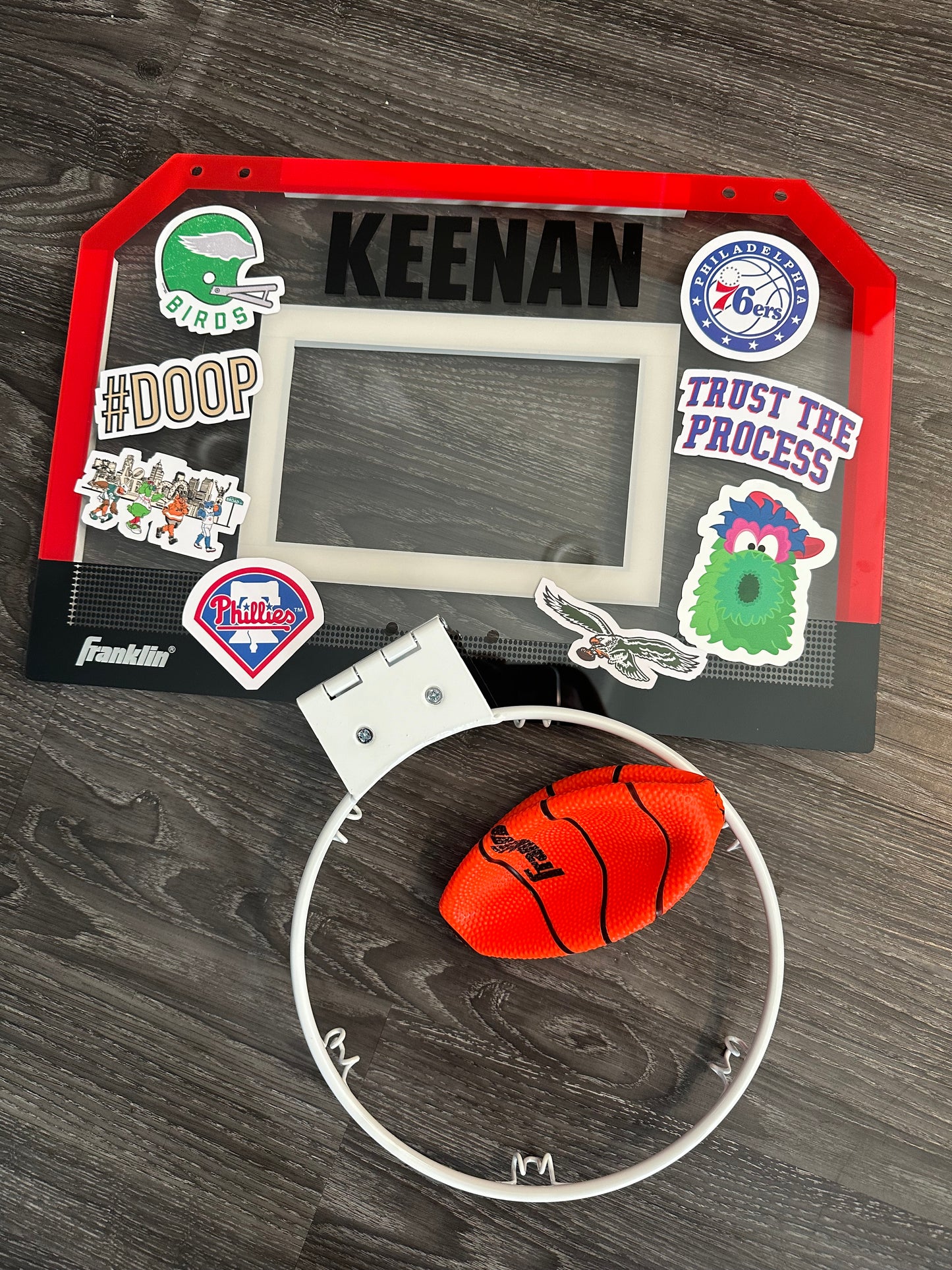 Over door basketball hoop and ball - custom