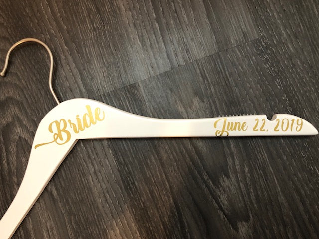 Personalized Hangers for your WEDDING PARTY - BRIDESMAIDS- MOM OF BRIDE- BRIDE- FLOWER GIRL