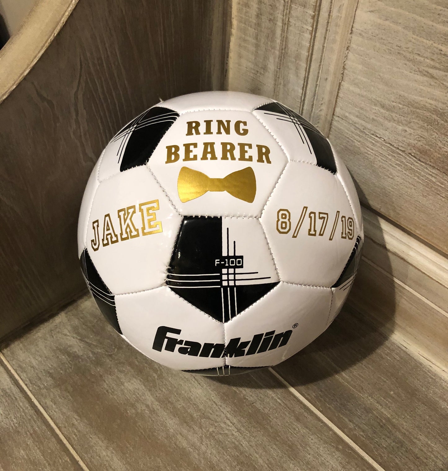 Ring Bearer Soccer Ball Keepsake- wedding party gift