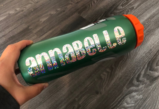 Gatorade Personalized Sports Bottle 32 oz  -GLITTER FONT