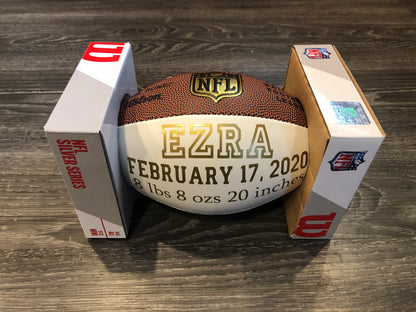 New Baby Gift Wilson Mini Football - custom details