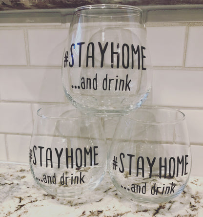 Stemless Wine glasses- custom