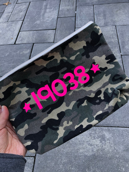 CAMO CANVAS personalized cosmetic bags